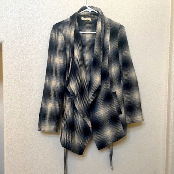 JACK by BBDakota Sz small S tie waist wrap jacket wool blend belted - Picture 5 of 11